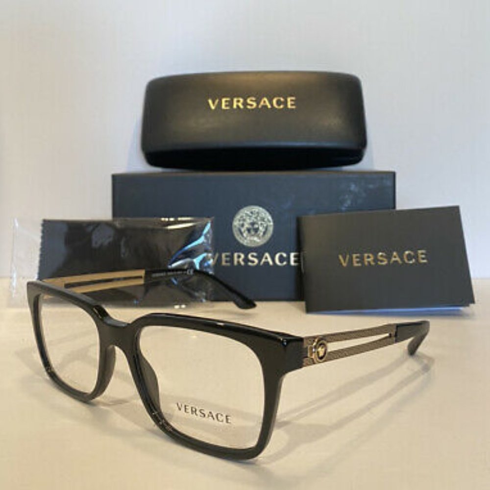 Versace Men's Black Glasses 53mm! NIB!